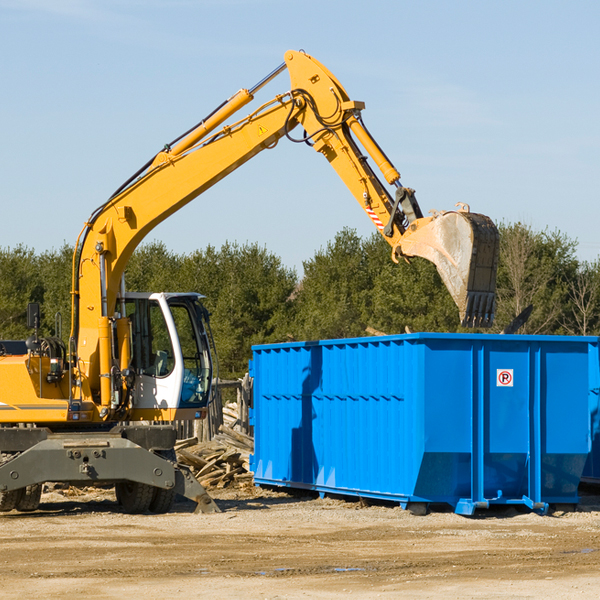 can i choose the location where the residential dumpster will be placed in Mason County